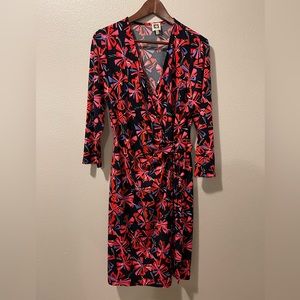 Ann Klein Faux Wrap Dress size 14